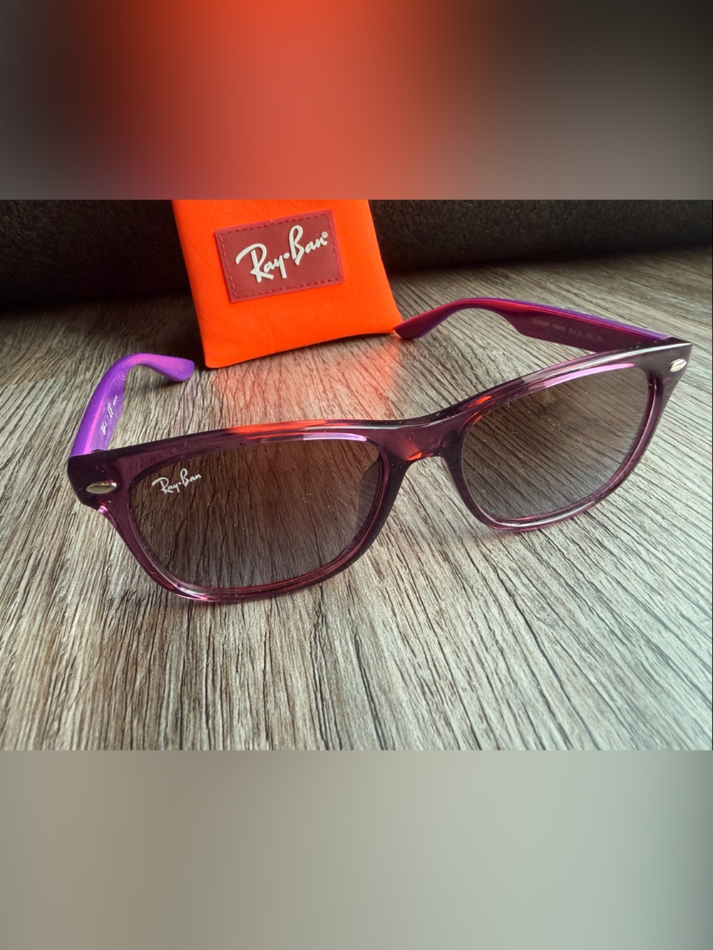 Ray-Ban junior Purple Gradient Sunglasses